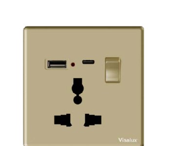 Multi Socket with USB-A & C — Lavish Gold