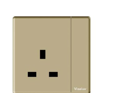 Neon Switch Socket 15A — Lavish Gold