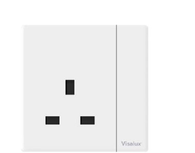 Neon Switch Socket 15A — Lavish White