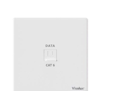 Computer Outlet CAT6 — Lavish White