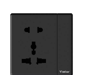 Multi Socket Switch 2G — Lavish Black
