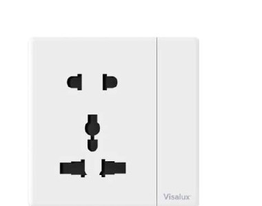 Multi Socket Switch 2G — Lavish White
