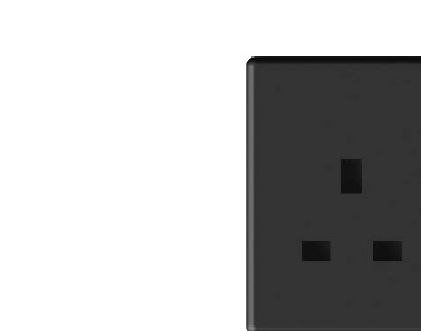 Multi Socket 2G with Neon Switch — Lavish Black
