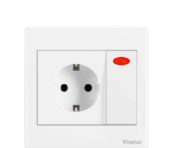 Switch Socket 1G 16A — Decor White