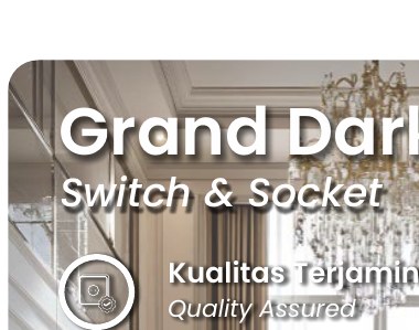 Switch Socket 1G 15A — Grand Dark Grey