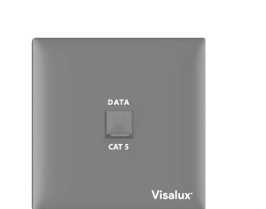 Computer Outlet CAT5 — Grand Dark Grey