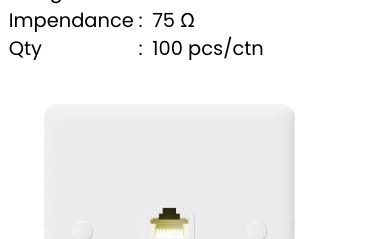 Computer Outlet CAT6 — E-Series