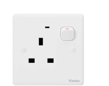 Neon Switch Socket 13A — E-Series