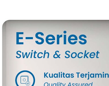 Switch Socket 1G 15A — E-Series